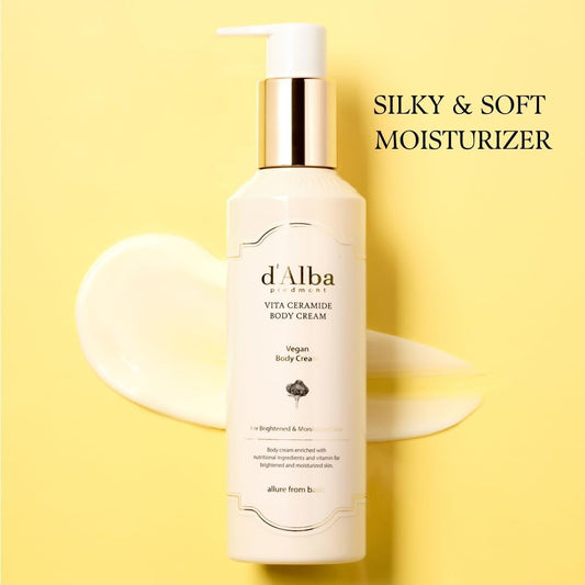 d'Alba Vita Ceramide Body Cream 270ml | Brightening Body Lotion