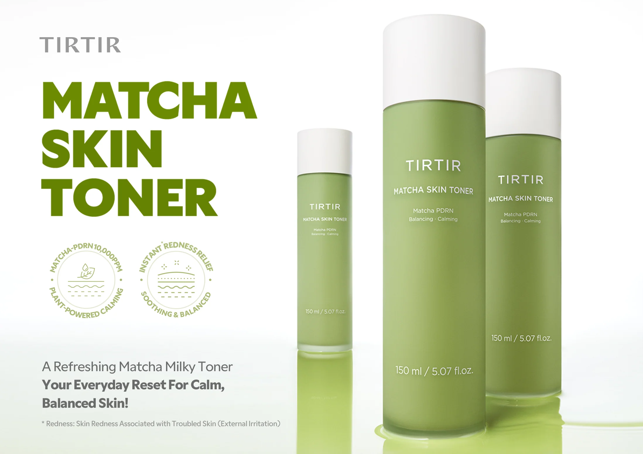 TirTir Matcha Toner & Cream Duo