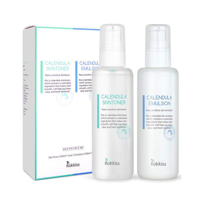 ROKKISS CALENDULA SKIN TONER EMULSION SET 150ML 150ML WRINKLE CARE | COLOURSWINK
