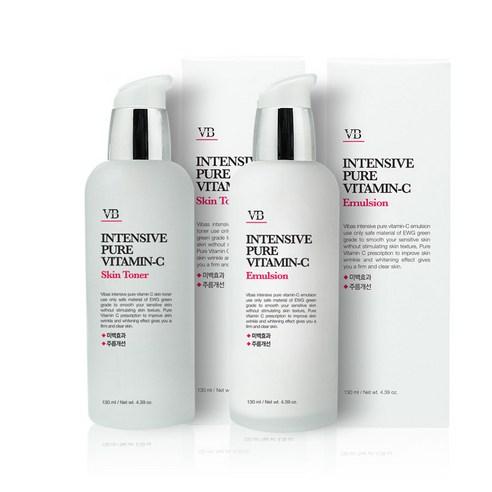 VIBAS INTENSIVE PURE VITAMIN C SKIN TONER 140ML + EMULSION SET 140ML - VIBAS | COLOURSWINK