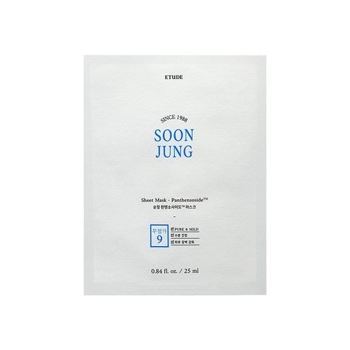 ETUDE HOUSE SOONJUNG PANTHENSOSIDE SHEET MASK SHEET 25ML X 10PCS | COLOURSWINK