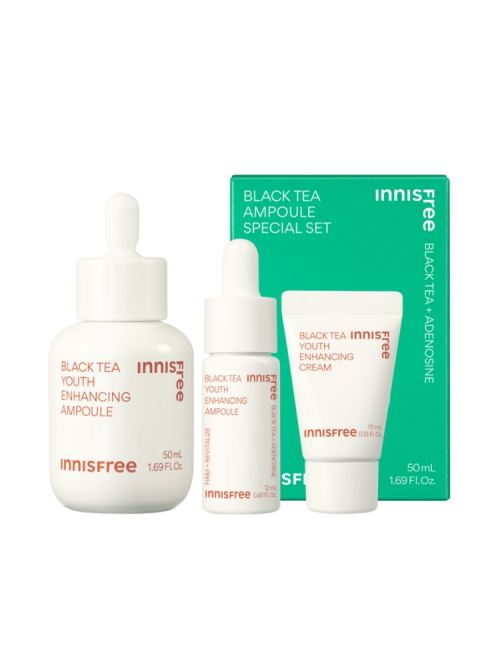 INNISFREE BLACK TEA YOUTH ENHANCING AMPOULE SPECIAL SET - INNISFREE | COLOURSWINK