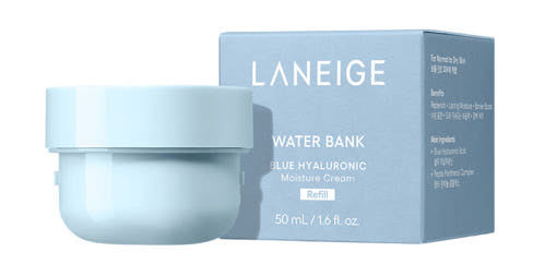 LANEIGE WATER BANK BLUE HYALURONIC CREAM MOISTURIZER (REFILL) 50ML - LANEIGE | COLOURSWINK
