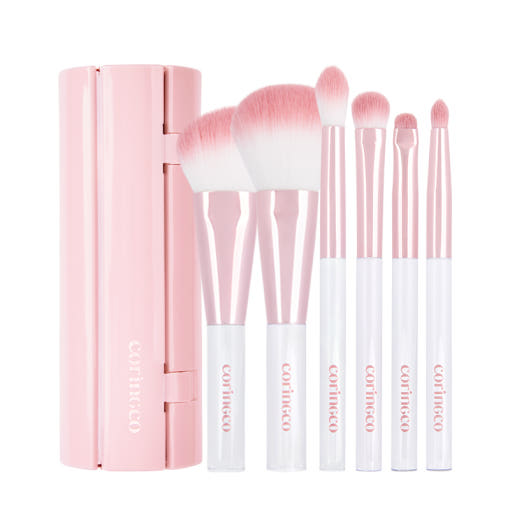 CORINGCO PINK ROLL BRUSH SET 6P | COLOURSWINK