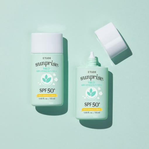 ETUDE SUNPRISE MILD AIRY FINISH SUN MILK SPF50 PA 55ML | COLOURSWINK
