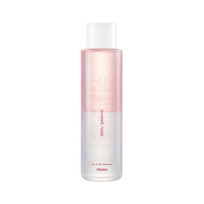 A'PIEU MINERAL LIP & EYE REMOVER SWEET ROSE 250ML - A'PIEU | COLOURSWINK