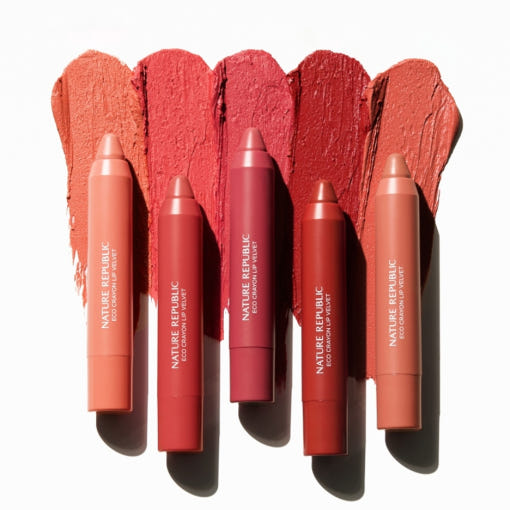 NATURE REPUBLIC BY FLOWER ECO CRAYON VELVET 2 8G 4COLORS | COLOURSWINK